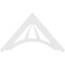 Ekena Millwork Pitch Stanford Architectural Grade PVC Gable Pediment, 72"W x 42"H x 1"P (14/12) GPP072X042X100STA - alternate 2
